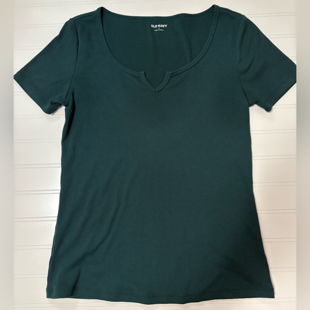 Women’s Old Navy Dark Green Short Sleeve Top
